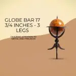 NG003 Globe bar 17 3/4 inches - 3 legs 